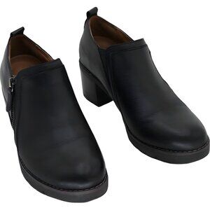 Easy Spirit Eflex Cosa Black Block Heel Slip-On Booties Women's US 8M